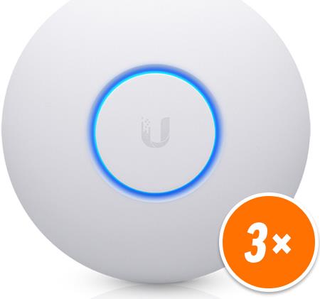 Ubiquiti Unifi Nanohd - Funkbasisstation - 802,11ac Wave 2 - WI-Fi - Dualband - Gleichstrom (packung Mit 3) (uaP-NanohD-3)