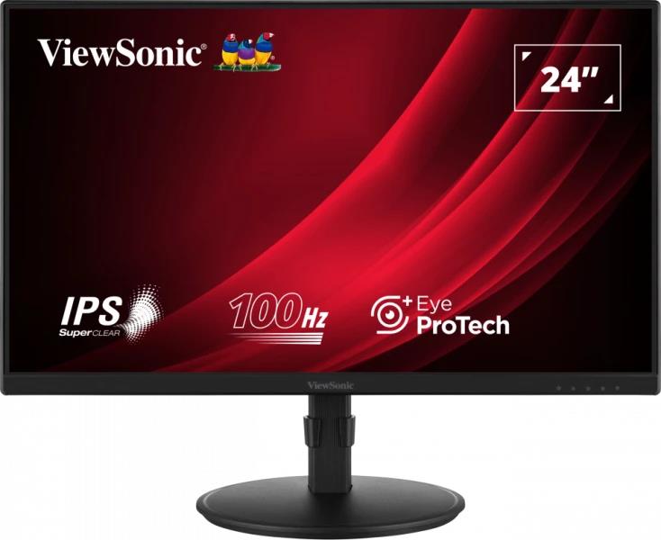 Viewsonic Vg2408a - LeD-Monitor - 61 Cm (24") (23.8" Sichtbar) - 1920 X 1080 Full Hd (1080p) @ 100 Hz - Ips - 250 Cd/m² - 1300:1 - 5 Ms - Hdmi, Vga,
