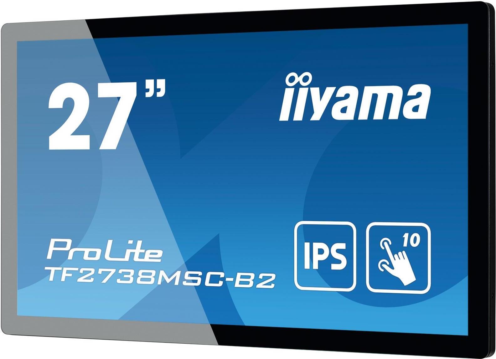 Iiyama Prolite Tf2738msC-B2 - LeD-Monitor - 68.6 Cm (27") - Offener Rahmen - Touchscreen - 1920 X 1080 Full Hd (1080p) @ 60 Hz - A-Mva+ - 300 Cd/m² -