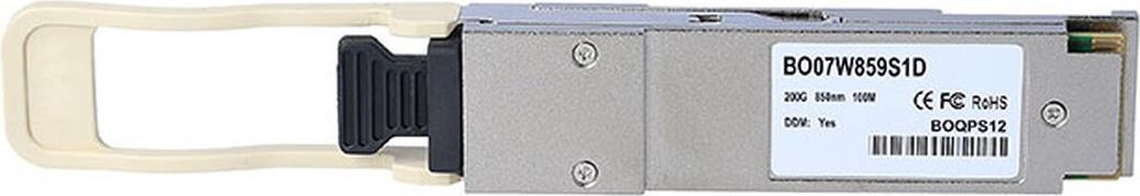 Blueoptics© Qsfp56 Transceiver, Mpo/mtp, 200gbasE-Sr4, Multimode Fiber, 850nm, 100 Meter, 0°c/+70°c, Ddm (bo07w859s1D-Bo)
