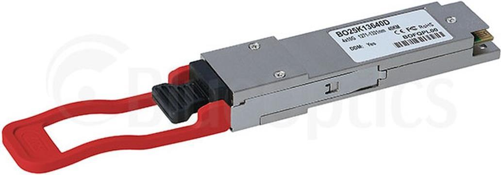 Blueoptics QsfP-40G-Er4-EN-Bo. Sfp TransceiveR-Typ: Faseroptik, Maximale Datenübertragungsrate: 40 Mbit/s, Schnittstelle: Qsfp. Gehäusematerial: Meta