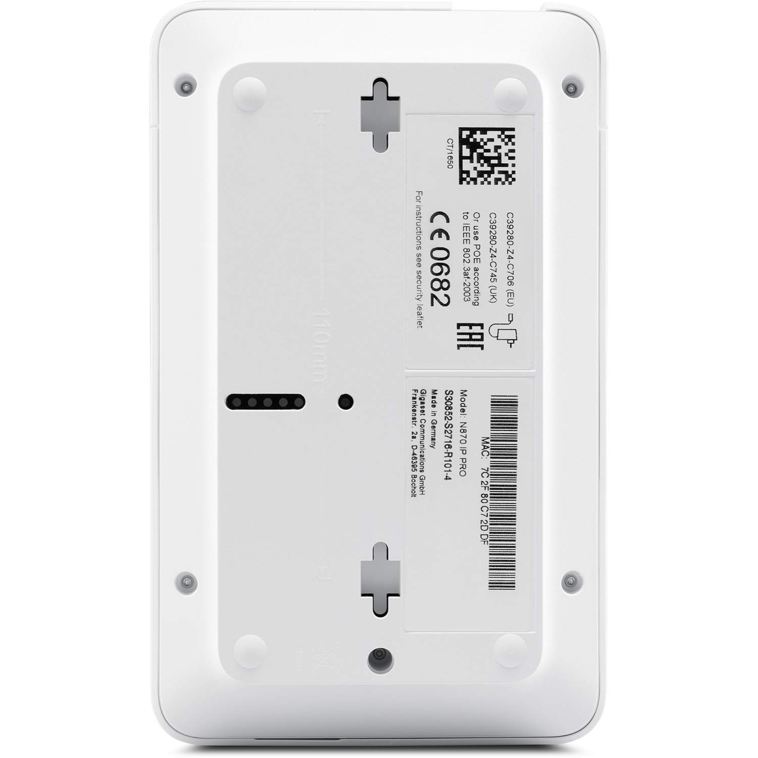 Gigaset N670 Ip Pro - Basisstation Für Schnurloses VoiP-Telefon - IP-Dectgappncap - Sip, Rtp, Srtp, Sdp, Sips - Polar White Sf9063 (s30852-H2714-r1