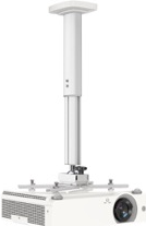 Kindermann Premium 60 - Befestigungskit (deckenmontage) - Für Projektor - Eloxiertes Aluminium - Weiß, Ral 9003 - Deckenmontage