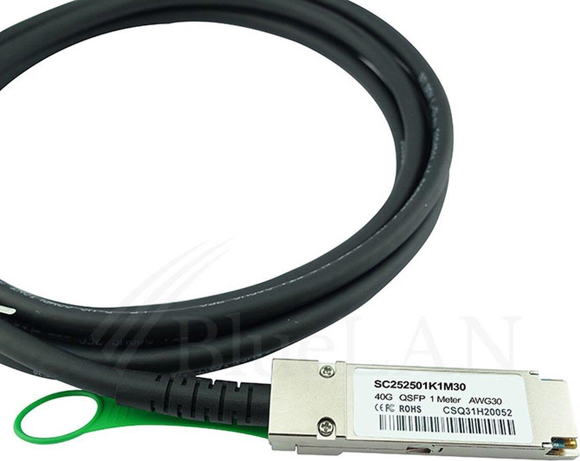 Blueoptics EX-QsfP-40gE-DaC-5M-Bl InfinibanD-Kabel Schwarz (eX-QsfP-40gE-DaC-5M-Bl)