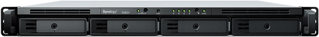Synology Rackstation Rs822+ - NaS-Server - 4 Schächte - Rack - Einbaufähig - Sata 6gb/s - Raid 0, 1, 5, 6, 10, Jbod - Ram 2gb - Gigabit Ethernet - is