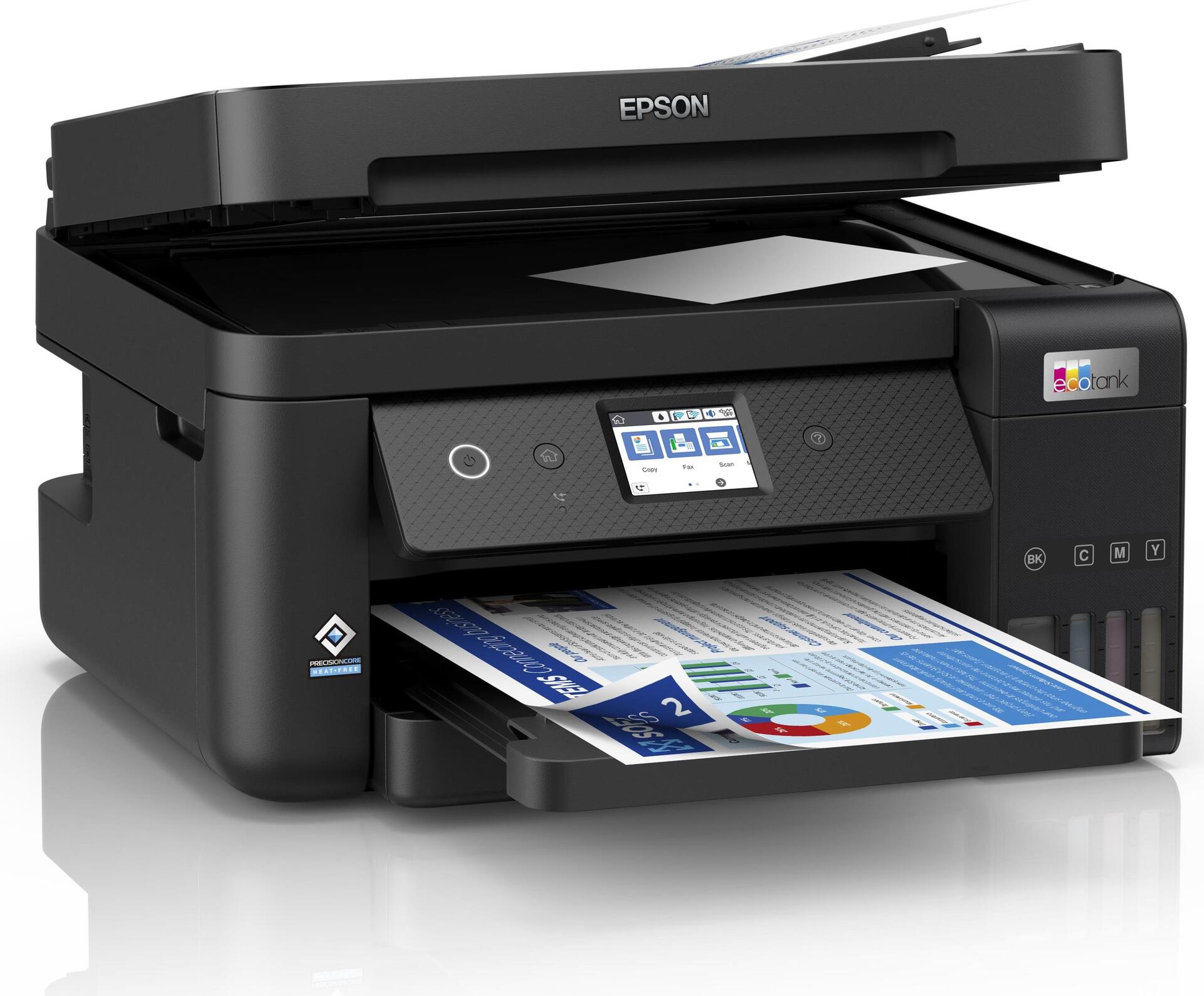 Epson Ecotank ET-4850 - Multifunktionsdrucker - Farbe - Tintenstrahl - Refillable - A4 (medien) - Bis Zu 15.5 Seiten/min. (drucken) - 250 Blatt - 33.