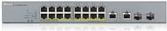 Zyxel Gs1350-18hp - Switch - Smart - 16 X 10/100/1000 (poe+) + 2 X Combo Gigabit Ethernet/gigabit Sfp - Desktop - Poe+ (250 W) (gs1350-18hP-Eu0101f)