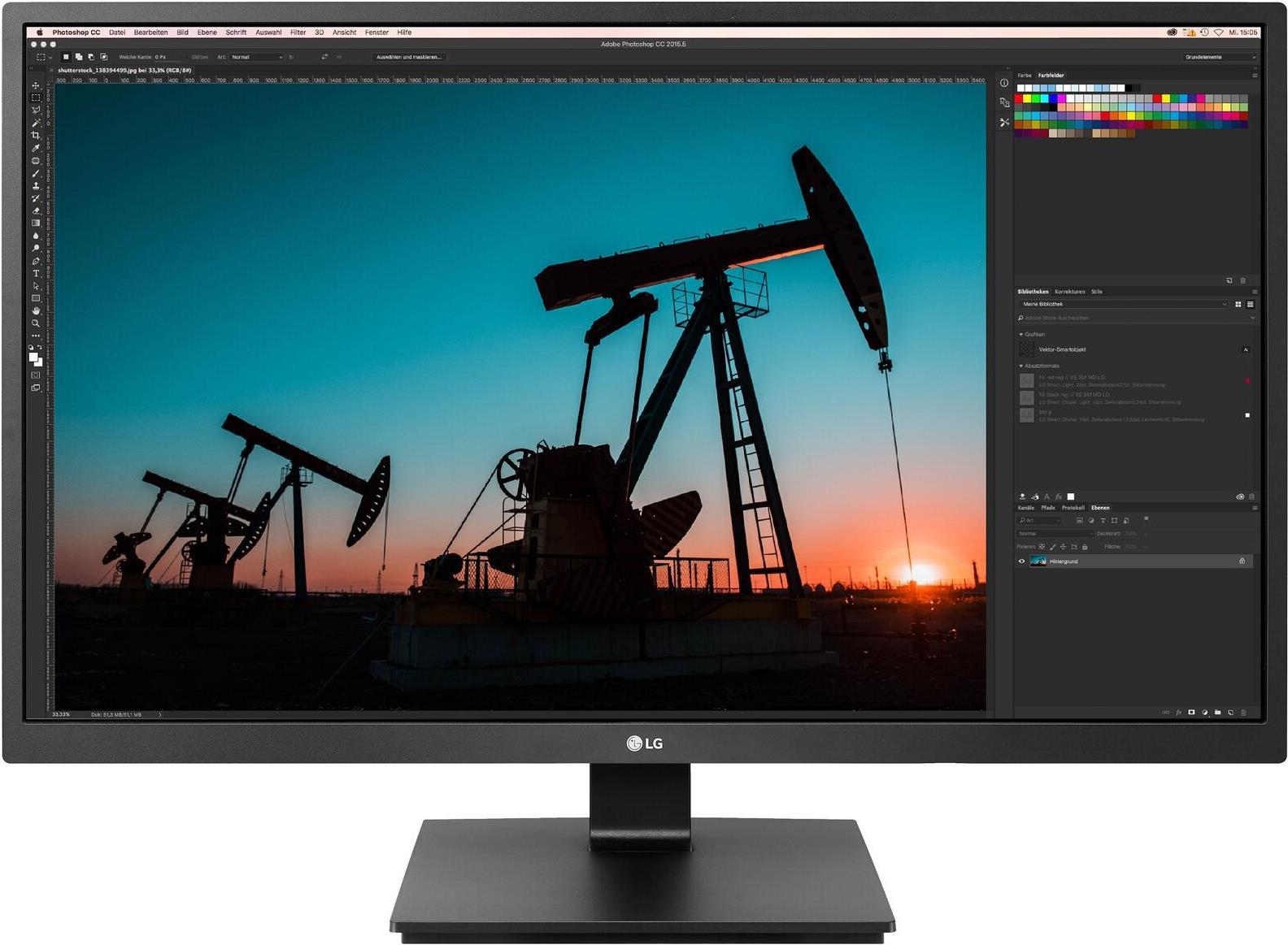 Lg 27bn55uP-B.aeu 68,6cm 68,60cm (27") Ips 3840x2160 16:9 Pivot Tco9.0 Dp Hdmi AudiO-Out Black [energieklasse F] (27bn55uP-B.aeu)