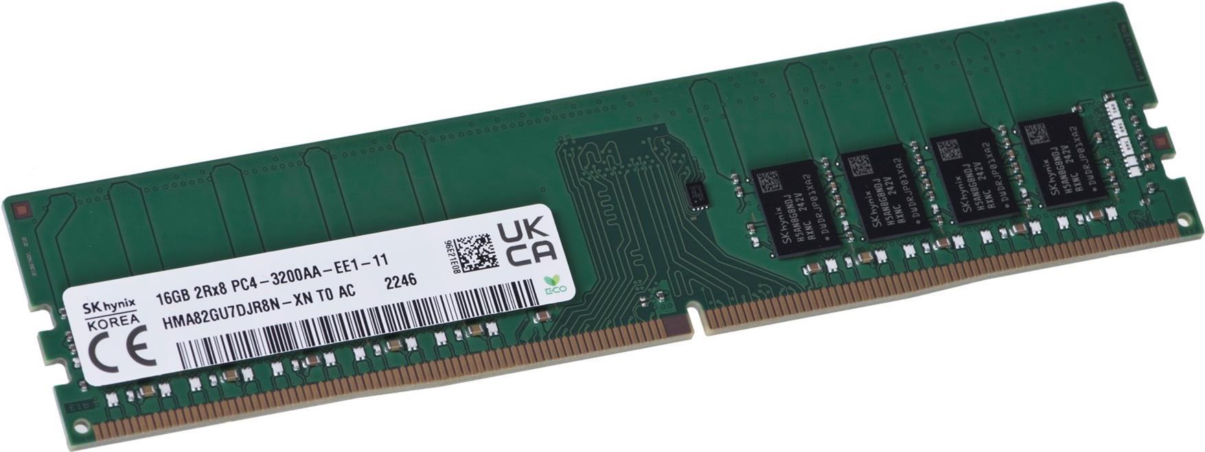 Hynix 16 Gb Ecc Udimm Ddr4-3200 Hma82gu7djr8N-Xn (hma82gu7djr8N-Xn)