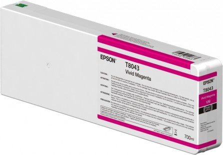 Epson T8043 - Vivid Magenta - Original - Tintenpatrone - Für Surecolor SC-P6000, SC-P7000, SC-P7000v, SC-P8000, SC-P9000, SC-P9000v (c13t804300)