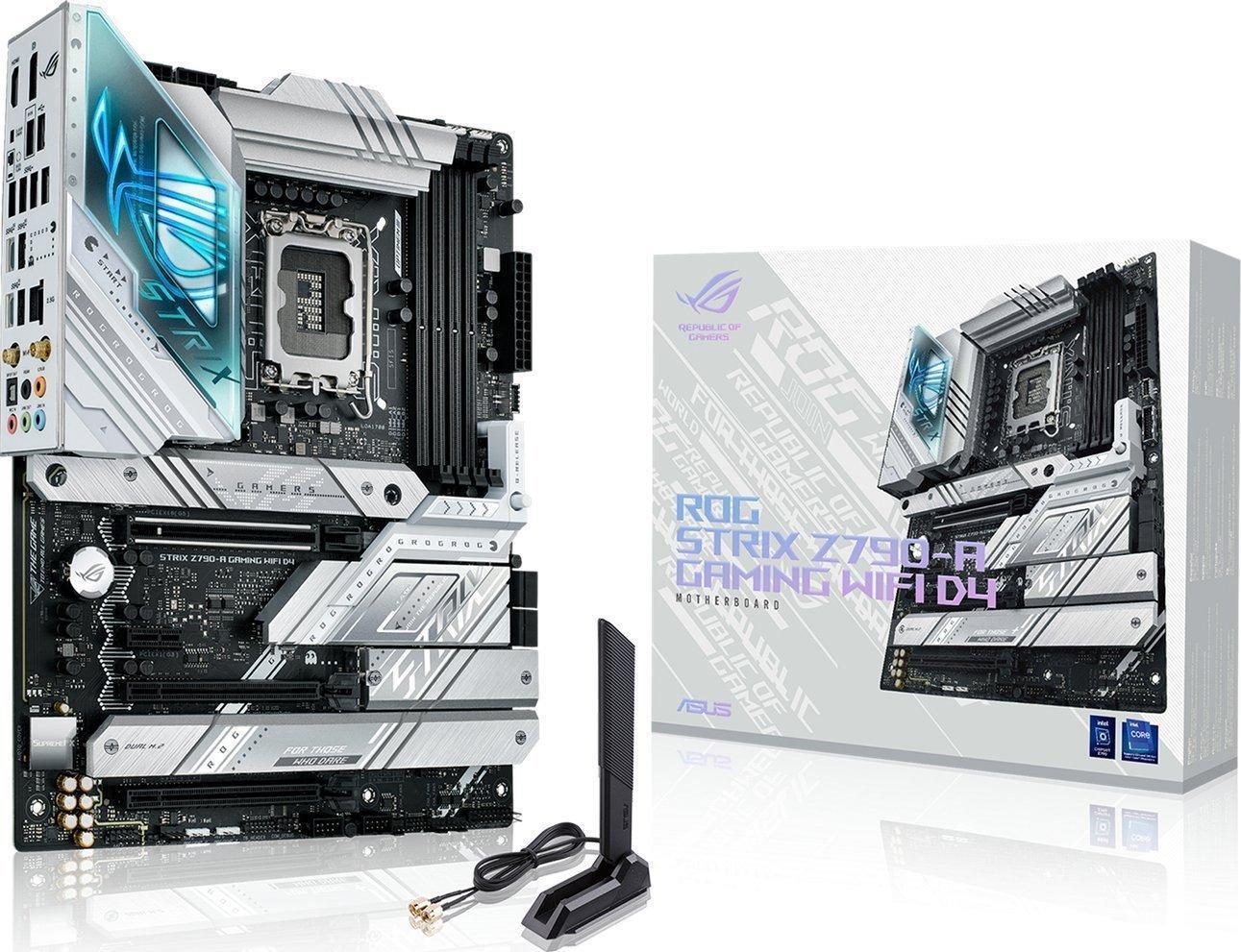Asus Rog Strix Z790-A Gaming Wifi D4 - Motherboard - Atx - Lga1700-Sockel - Z790 Chipsatz - Usb 3,2 Gen 2x2, Usb 3,2 Gen 2, UsB-C 3,2 Gen2, Usb 3,2 G