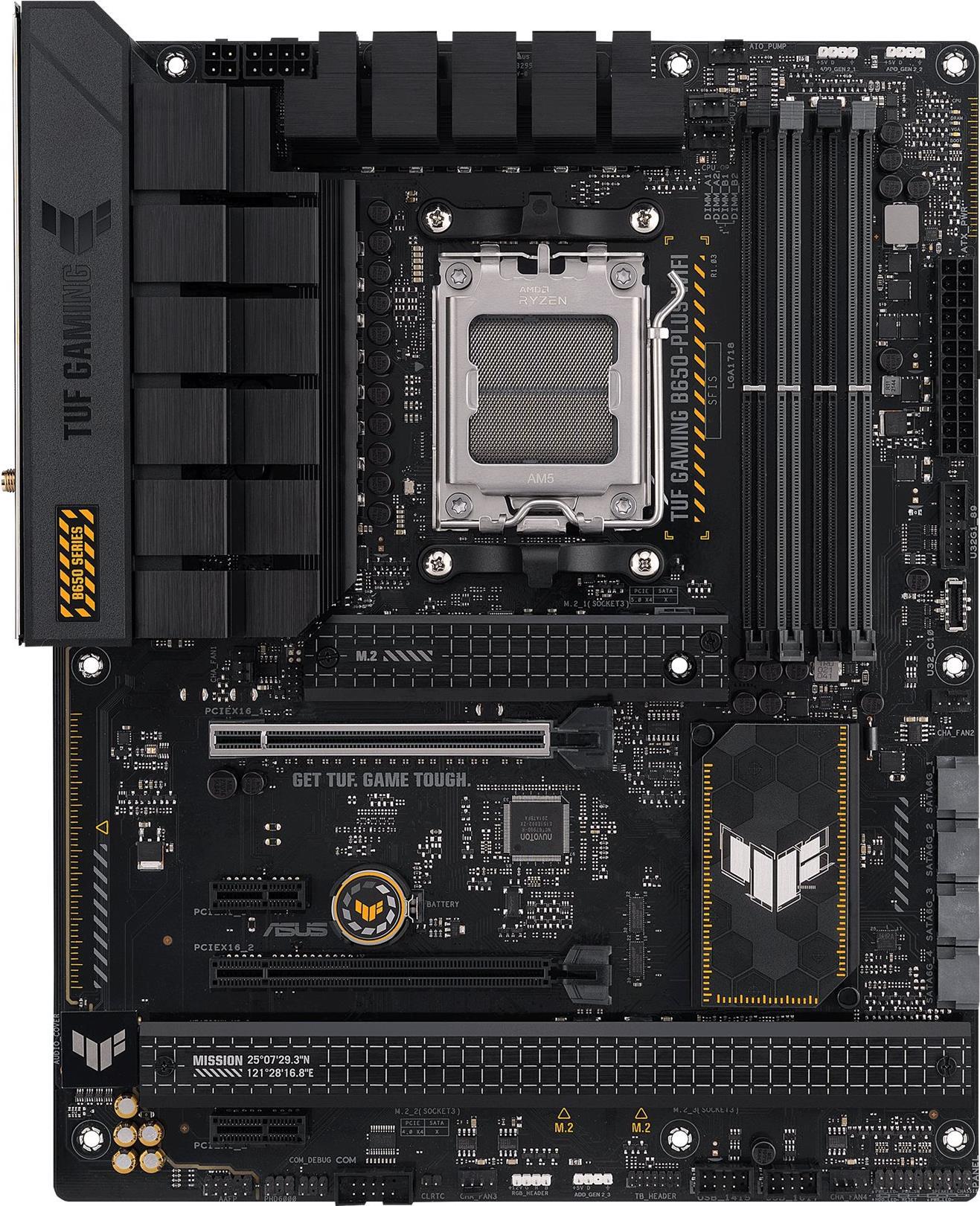 Asus Tuf Gaming B650-Plus Wifi - Motherboard - Atx - Socket Am5 - Amd B650 Chipsatz - UsB-C 3,2 Gen 2x2, Usb 3,1 Gen 2, Usb 3,2 Gen 2, UsB-C 3,2 Gen2