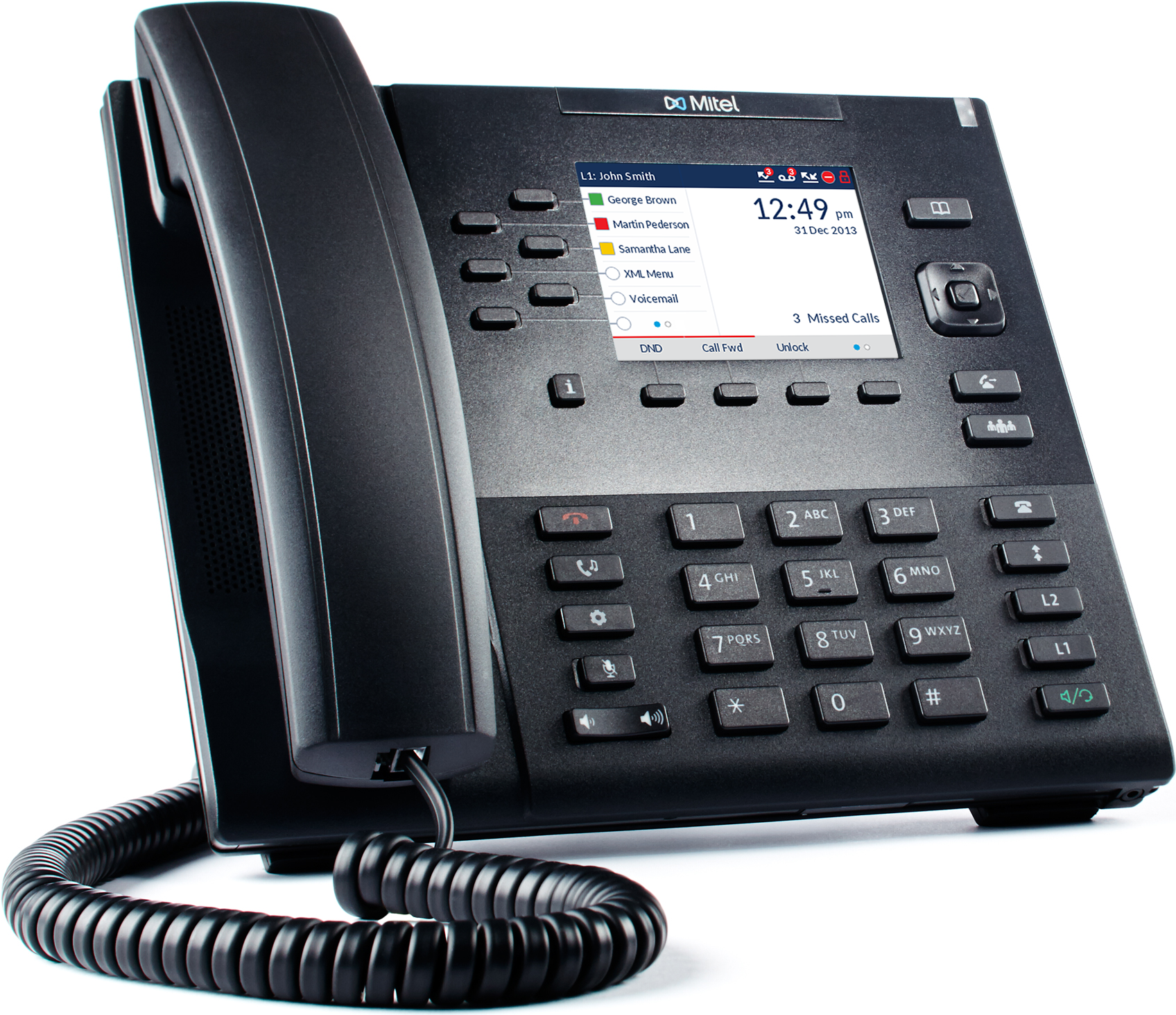 Mitel 6867 - VoiP-Telefon - Sip, Rtcp, Rtp, Srtp - 9 Leitungen (80c00002aaA-a)