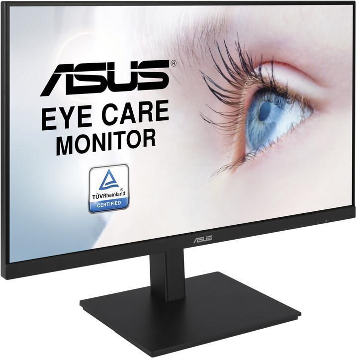 Asus Va27dqsb - LeD-Monitor - 68.6 Cm (27") - 1920 X 1080 Full Hd (1080p) - Ips - 250 Cd/m² - 1000:1 - 5 Ms - Hdmi, Vga, Displayport - Lautsprecher -