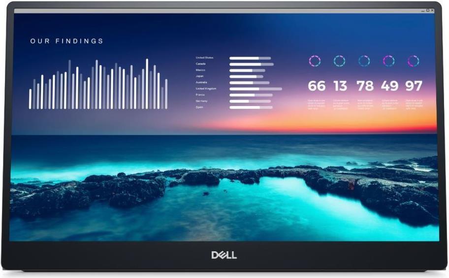 Dell 14 Portable Monitor - P1424h - 35.6cm (14") [energieklasse B] (delL-P1424h)