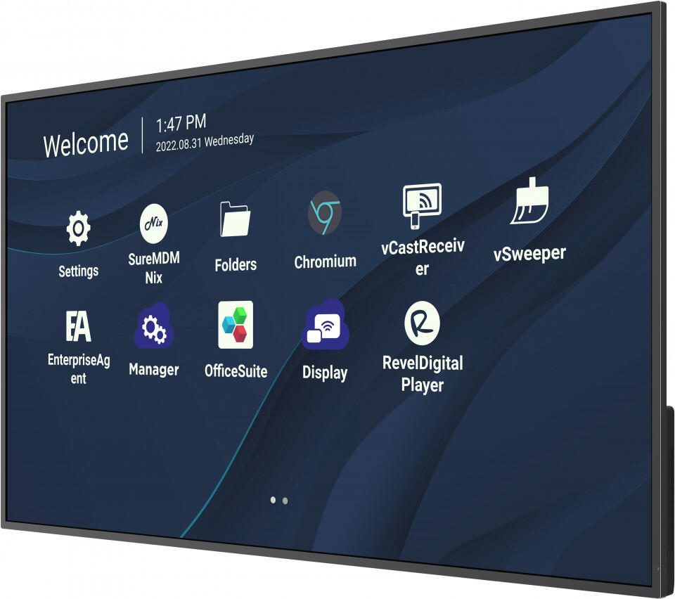 Viewsonic Cde5530 SignagE-Display Digital Beschilderung Flachbildschirm 139,7 Cm (55" ) Lcd 450 Cd/m² 4k Ultra Hd Schwarz Eingebauter Prozessor Andro