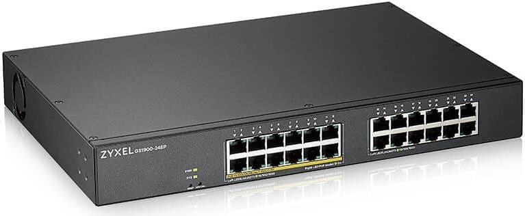 Zyxel Gs1900-24ep - Switch - Smart - 24 X 10/100/1000 (12 Poe) - An Rack Montierbar, Wandmontierbar - Poe (130 W) (gs1900-24eP-Eu0101f)
