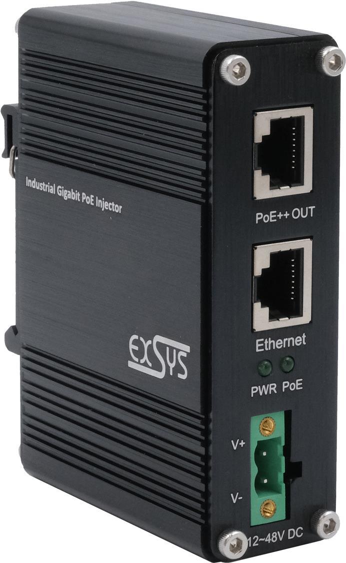 Poe++ Gigabit Injektor 95w Dc Eingang +12v Bis +48v (eX-60315)