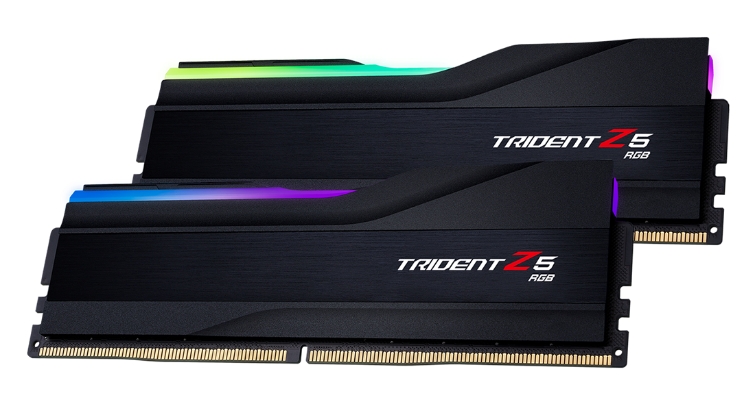 G.skill Trident Z5 Rgb - Ddr5 - Kit - 64 Gb: 2 X 32 Gb - Dimm 288-Pin - 5600 Mhz / Pc5-44800 - Cl36 - 1.25 V - Ungepuffert - NoN-Ecc - Mattschwarz