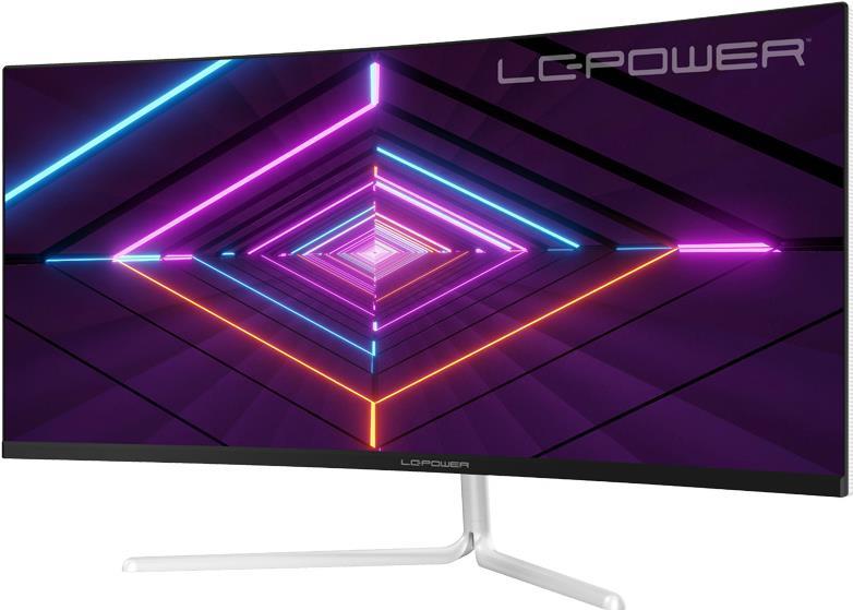 LC-Power LC-M34-UwqhD-100-C-V3 Computerbildschirm 86,4 Cm (34" ) 3440 X 1440 Pixel Ultrawide Quad Hd Lcd Weiß (lC-M34-UwqhD-100-C-V3)