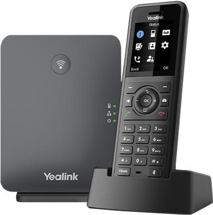 Yealink W77p - IP-Telefon - Schwarz - Kabelloses Mobilteil - Tisch/wand - Staubresistent - Kratzresistent - Schockresistent - Spritzwassergeschützt -