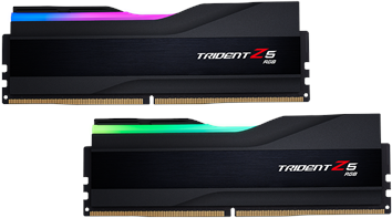 G.skill Trident Z5 Rgb - Ddr5 - Kit - 32gb: 2 X 16gb - Dimm 288-Pin - 3200 Mhz / Pc5-51200 - Cl32 - NoN-Ecc - Mattschwarz (f5-6400j3239g16gx2-Tz5rk)