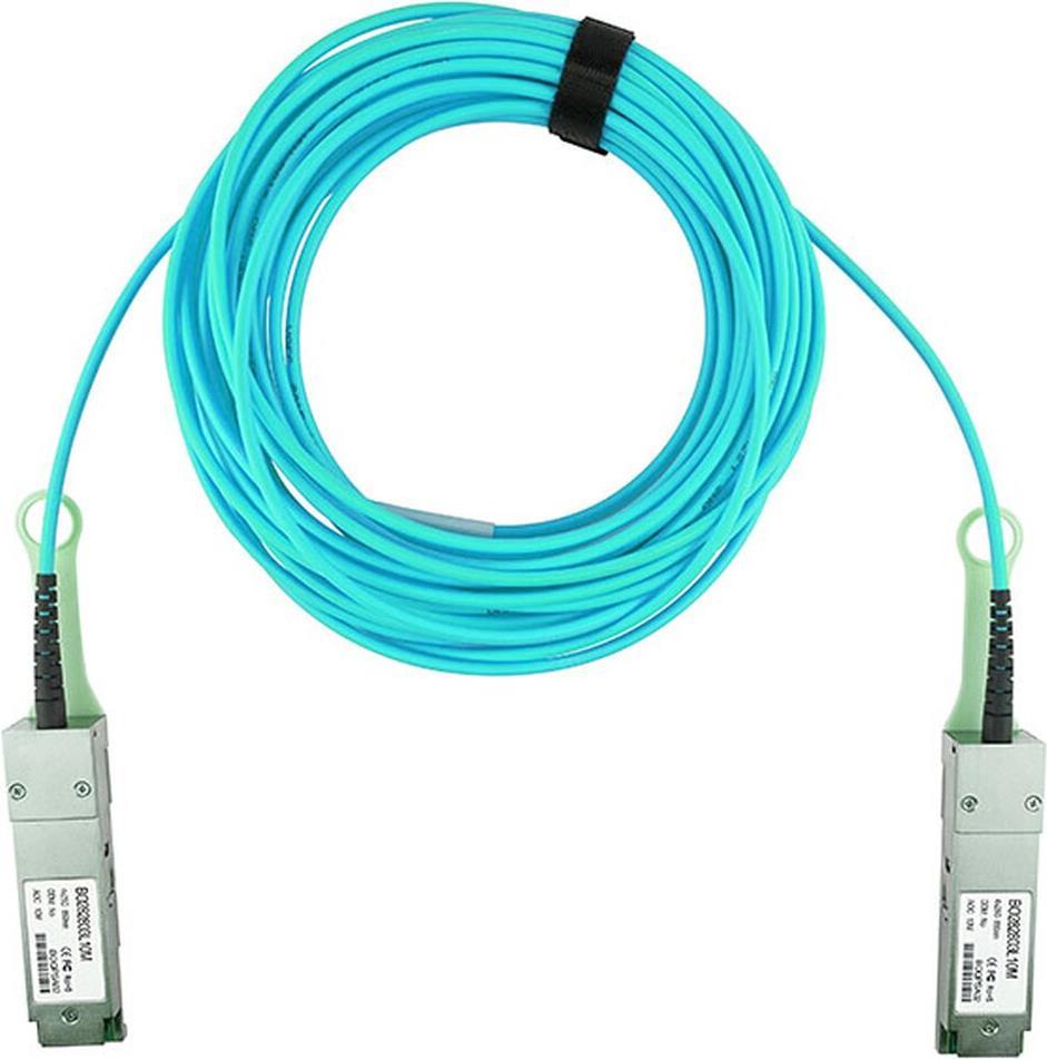 Blueoptics Q28-AoC-10M-SP-Bo Glasfaserkabel Qsfp28 Om3 AquA-Farbe (q28-AoC-10M-SP-Bo)