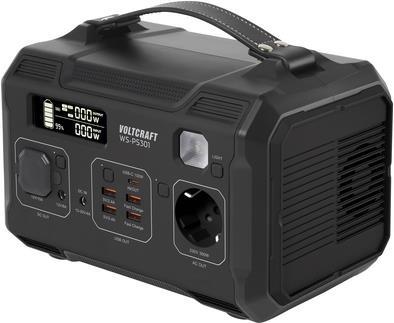 Voltcraft WS-Ps301 Powerstation 25500 Mah Fast Charge NickeL-MangaN-Cobalt Schwarz (matt) Outdoor, Led Taschenlampe, Statusanzeige, Gleichzeitiges la