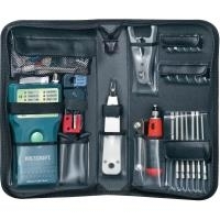 Voltcraft® NetzwerK-InstallationS- Und PrüF-Kit Mit CT-5 Kabeltester Geeignet Für RJ-45, Bnc, RJ-11 (cT-5)