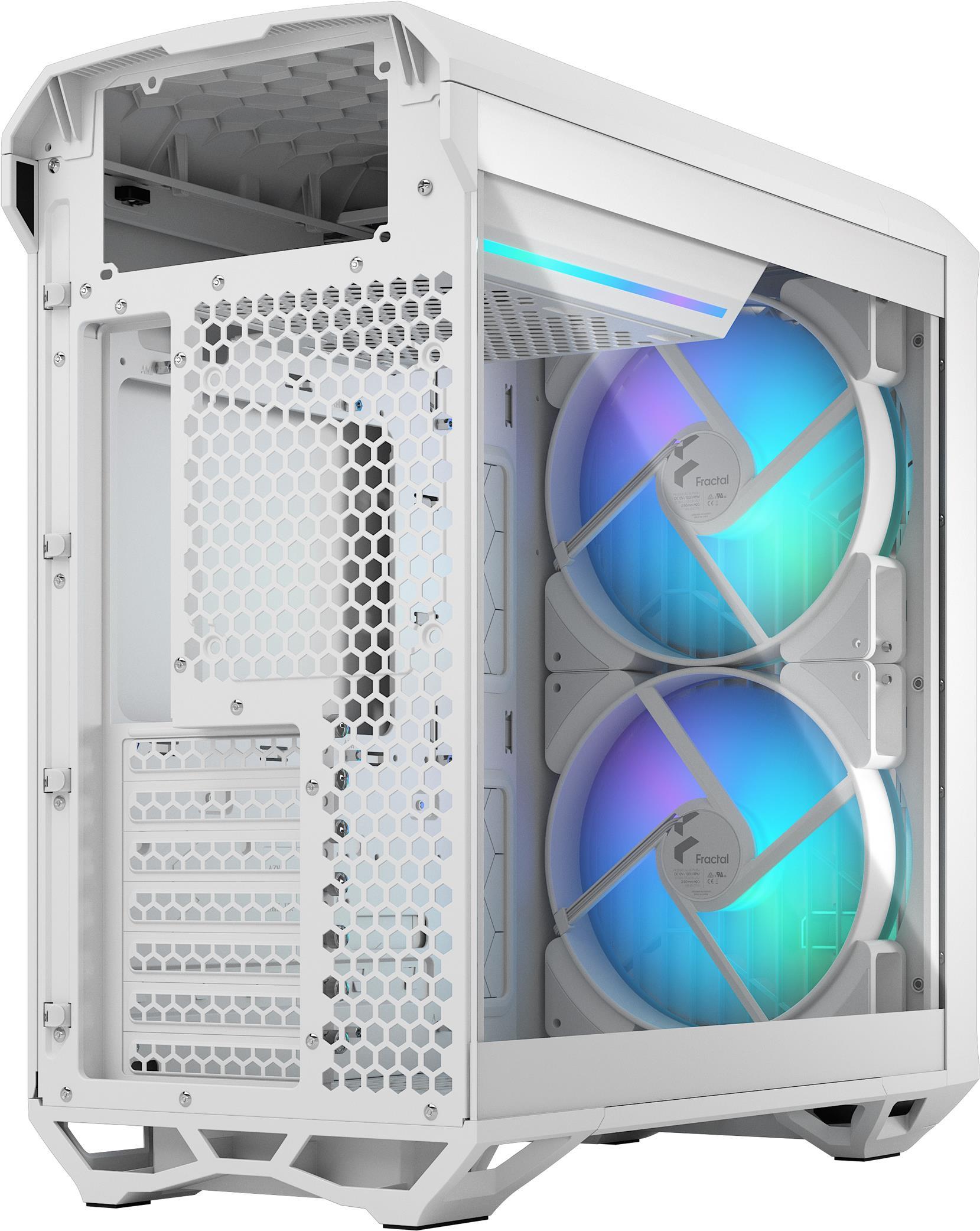 Fractal Design Torrent Compact - Tower - E-Atx - Seitenteil Mit Fenster (gehärtetes Glas) - Keine Spannungsversorgung (atx) - White Rgb Clear Tint -