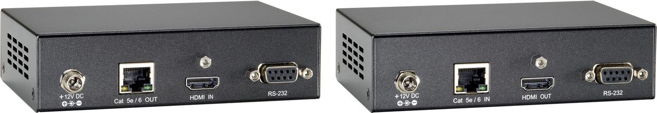 Levelone HvE-9200 Hdmi O.cat.5 Ext.kit HdmI-ÜbeR-CaT-5-Verstärkerset, Hdbaset, 100m, Einfache PluG-AnD-PlaY-Installation, BuilT-In Edid Hotplug Detec
