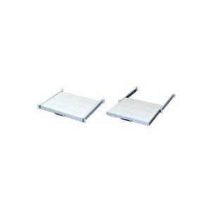 Triton Telescopic Bottom Drawer - Rack Shelf (verschiebbar, Belüftet) - Hellgrau, Ral 7035 - 1u - 48.3 Cm (19") (raC-UP-X19-A1)