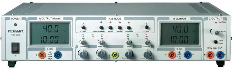 Voltcraft Labornetzgerät, Einstellbar Vsp 2410 0.1 - 40 V/dc 0 - 10 A 809 W 3 X (vsp 2410)