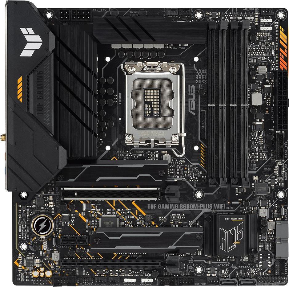 Asus Tuf Gaming B660M-Plus Wifi - Motherboard - Micro Atx - Lga1700-Sockel - B660 Chipsatz - UsB-C Gen1, Usb 3,2 Gen 1, Usb 3,2 Gen 2, UsB-C Gen 2x2