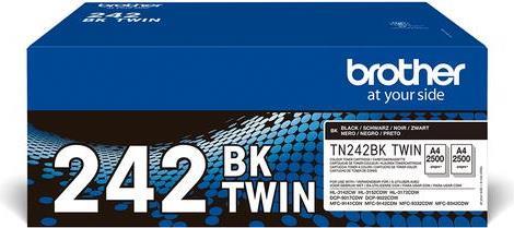 Brother Tn242 Bktwin - 2eR-Pack - Schwarz - Original - Tonerpatrone - Für Brother DcP-9017, DcP-9022, HL-3142, HL-3152, HL-3172, MfC-9142, MfC-9332,