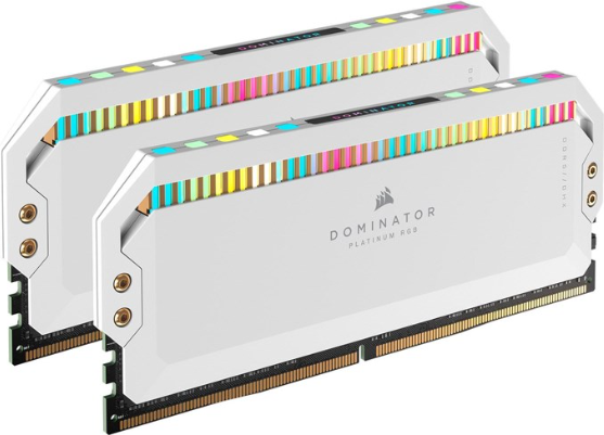 Corsair Dominator Platinum Rgb - Ddr5 - Kit - 32gb: 2 X 16gb - Dimm 288-Pin - 6200 Mhz / Pc5-49600 - Cl36 Weiß (cmt32gx5m2x6200c36w)