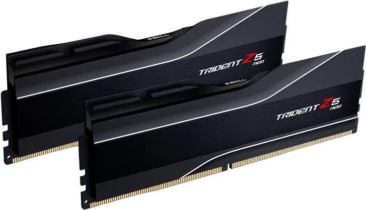 G.skill Trident Z5 Neo - Ddr5 - Kit - 64gb: 2 X 32gb - Dimm 288-Pin - 6000 Mhz / Pc5-48000 - Cl32 - NoN-Ecc - Mattschwarz, Gebürstetes Aluminium / sc