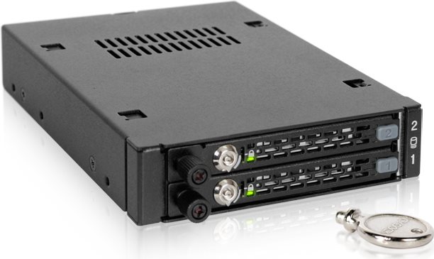 Icy Dock Tougharmor Ex Mb492skL-B - Mobiles SpeicheR-Rack - 2.5" (6,4 Cm) - Schwarz (mb492skL-b)