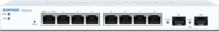 Sophos Cs101-8 - Switch - Managed - 8 X 10/100/1000 + 2 X Gigabit Sfp - Desktop, Wandmontierbar