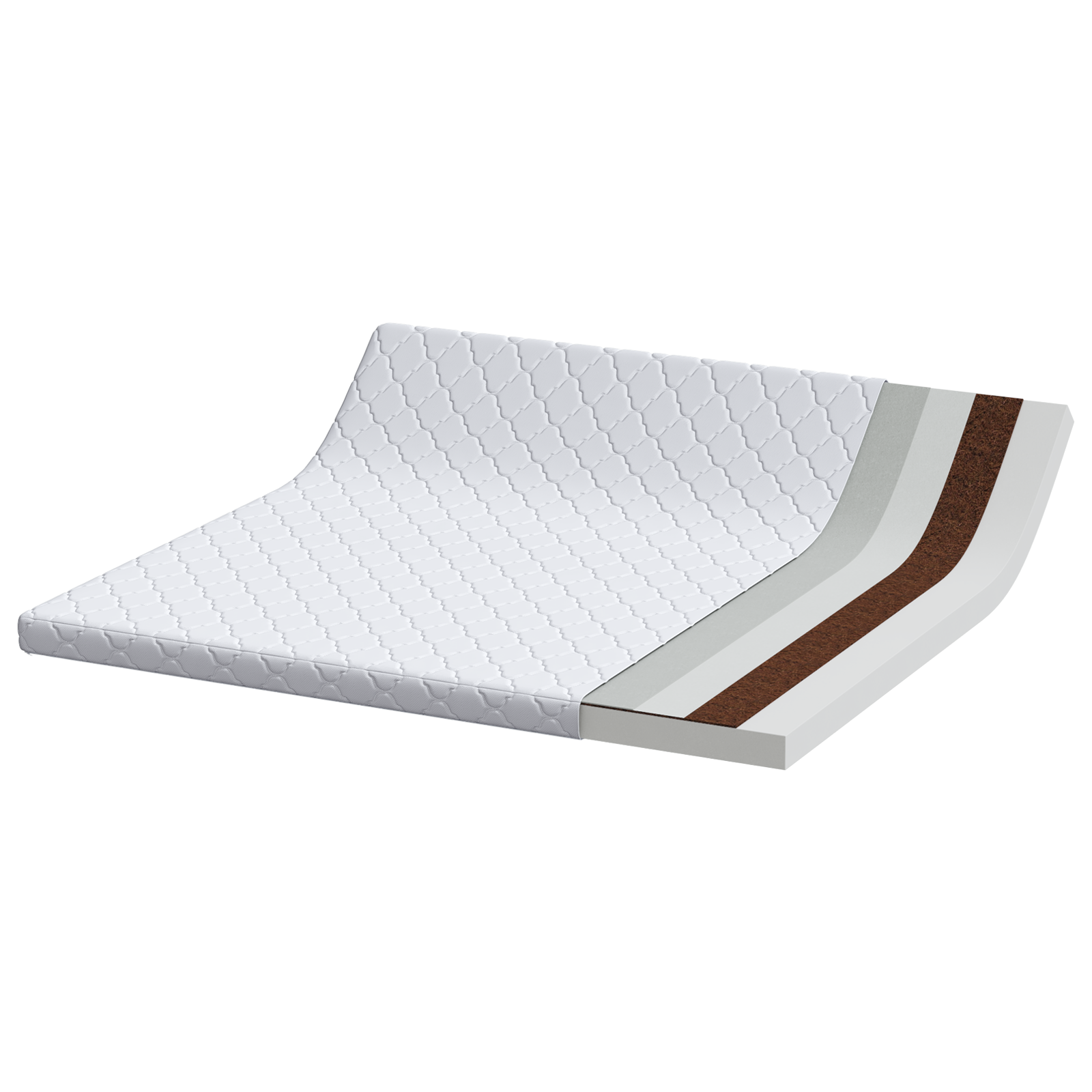 vidaXL Colchón con Capa de Coco 200 x 200 cm Espuma PU - Image 4