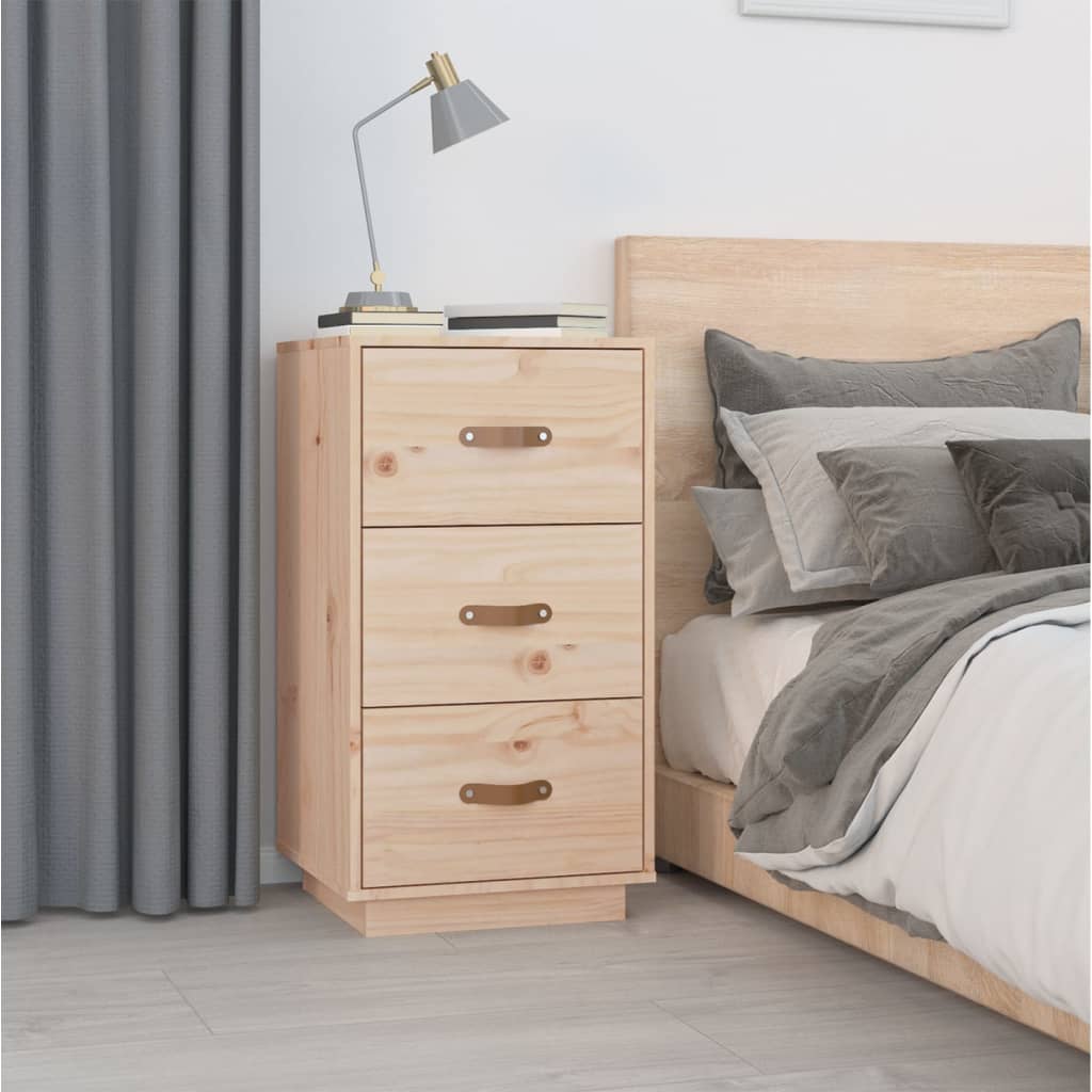  vidaXL Table de chevet 40x40x75 cm Bois de pin solide