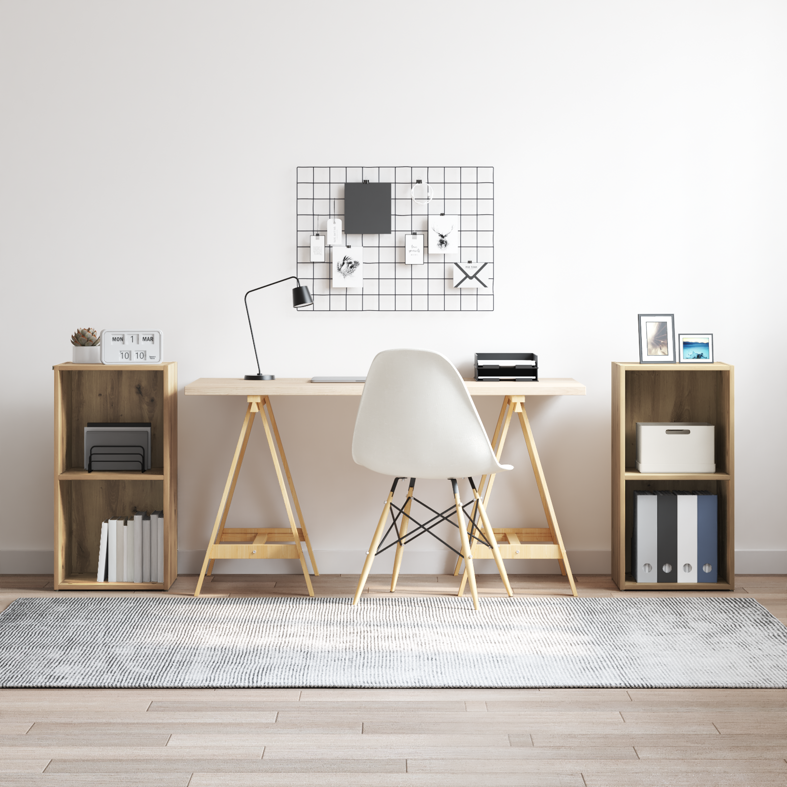 vidaXL Ensemble meuble TV 2 pcs Chêne artisanal 37 x 35 x 107 cm