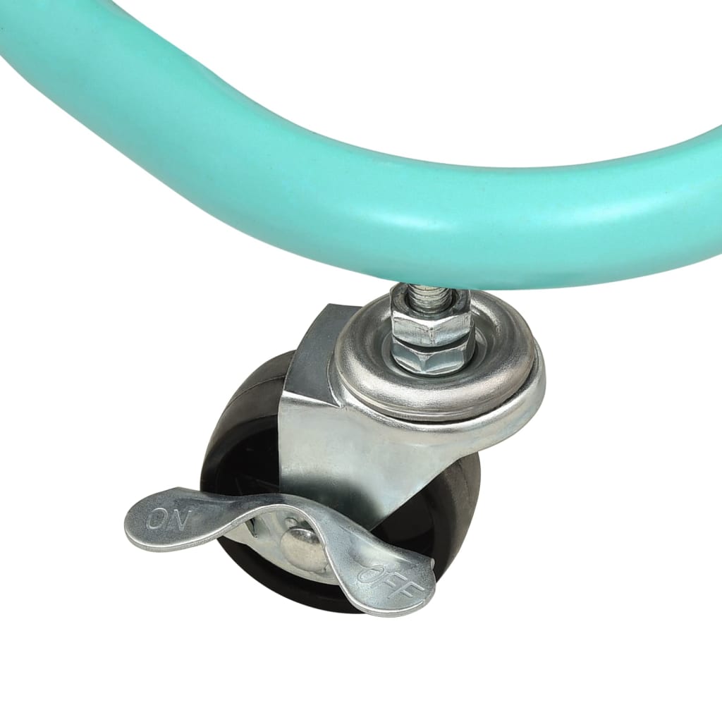 Carrello Da Cucina 3 Ripiani Turchese 42x35x85 Cm Ferro E Abs - Image 6