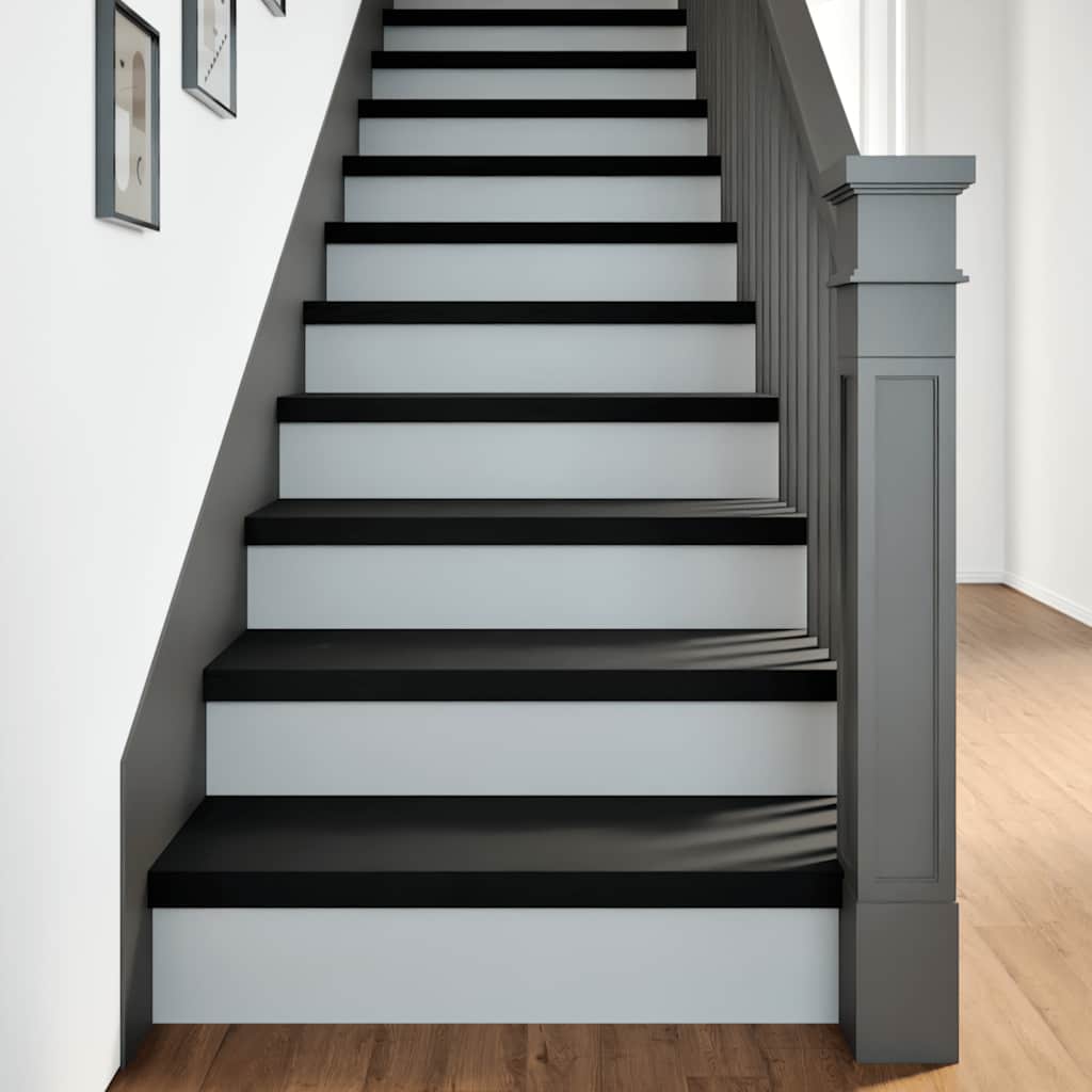 Gradini 8 Pz Marrone Scuro 80x30x2 Cm Legno Massello Rovere