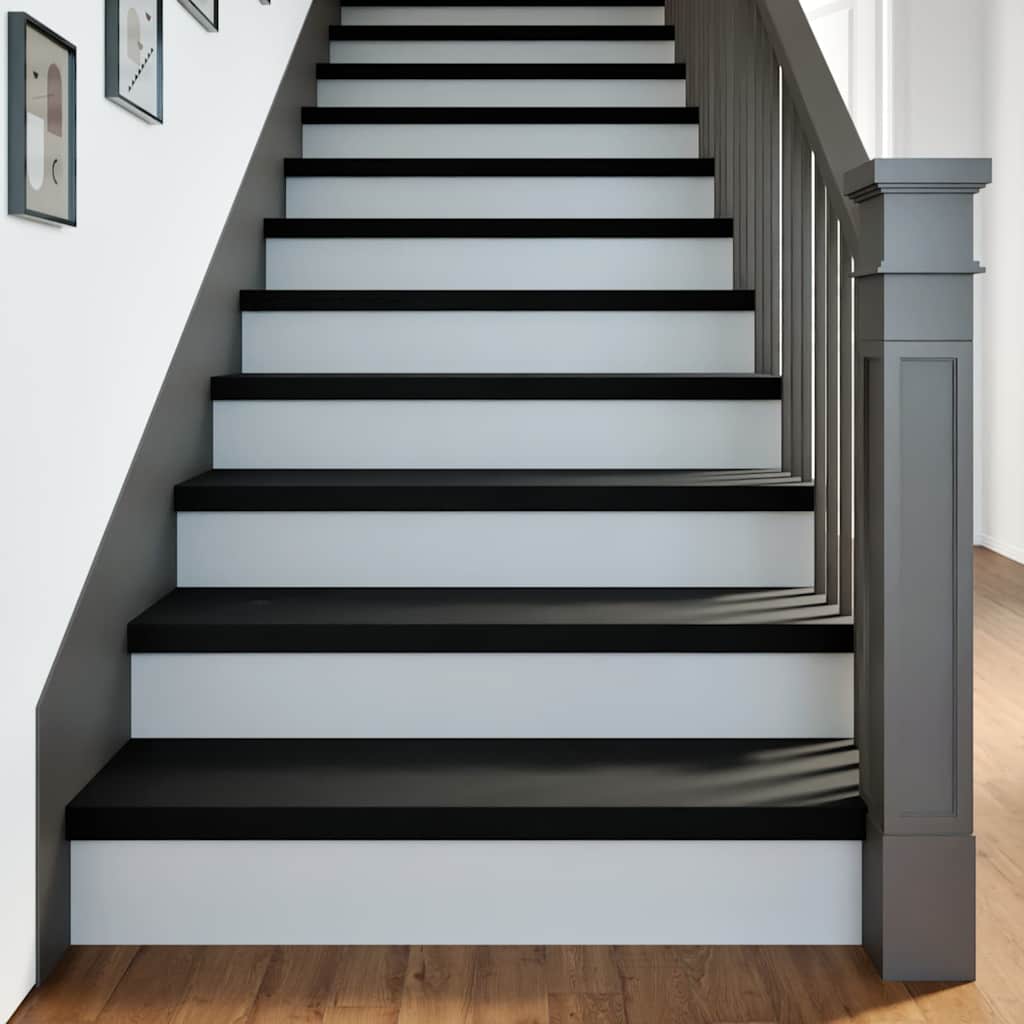 Gradini 8 Pz Marrone Scuro 90x25x2 Cm Legno Massello Rovere