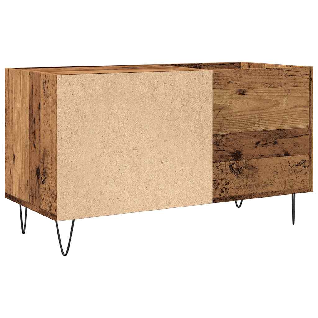 vidaXL Mueble para discos madera ingeniería envejecida 84,5x38x48 cm - Image 6