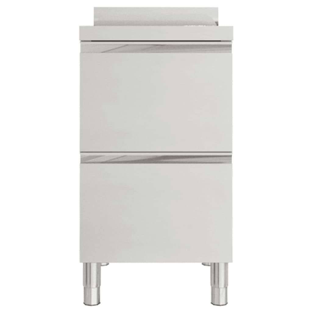 vidaXL Armoire de cuisine commerciale avec 2 tiroirs 50 x 60 x 96 cm - Image 3