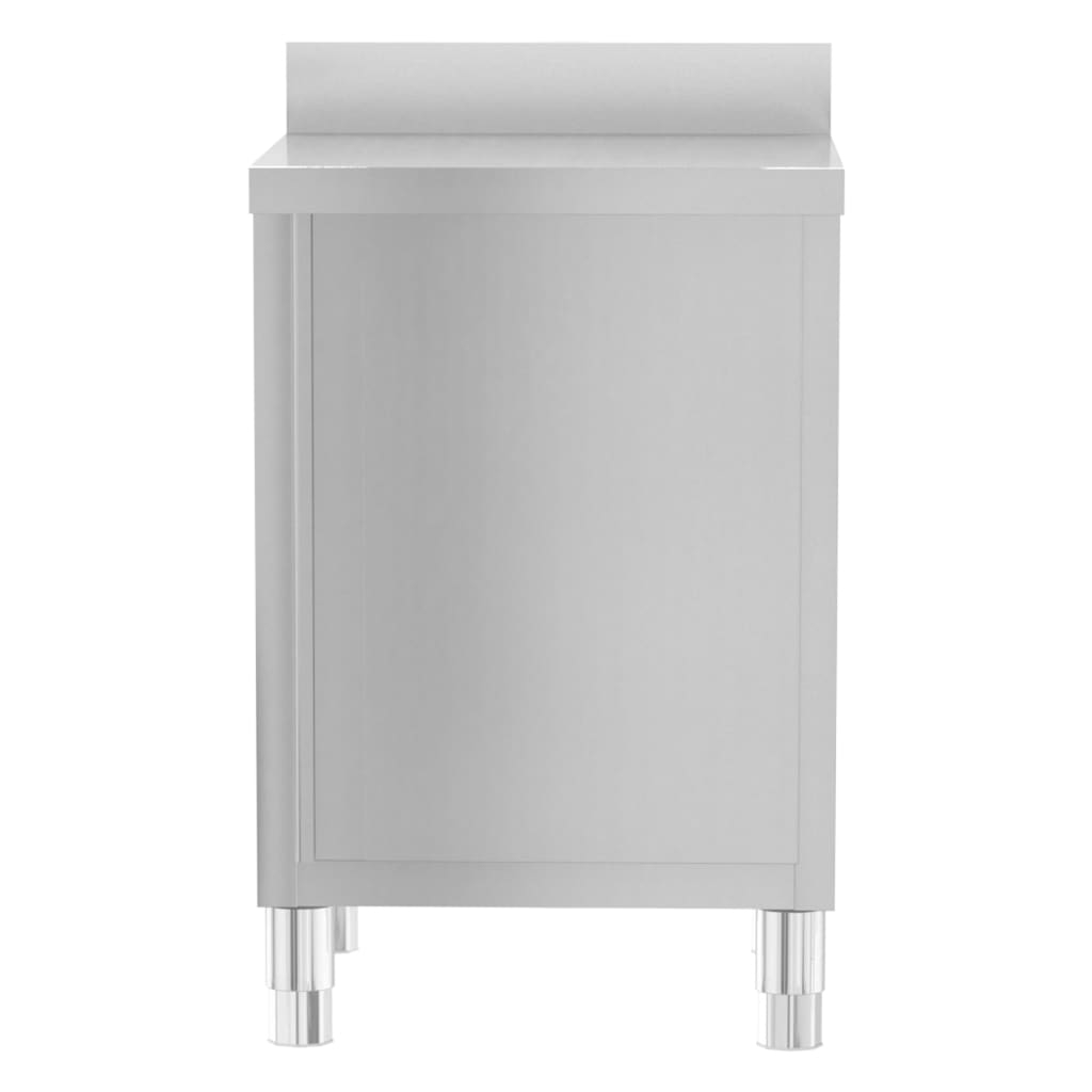 vidaXL Armoires de cuisine commerciales 3 pièces en acier inoxydable - Image 5