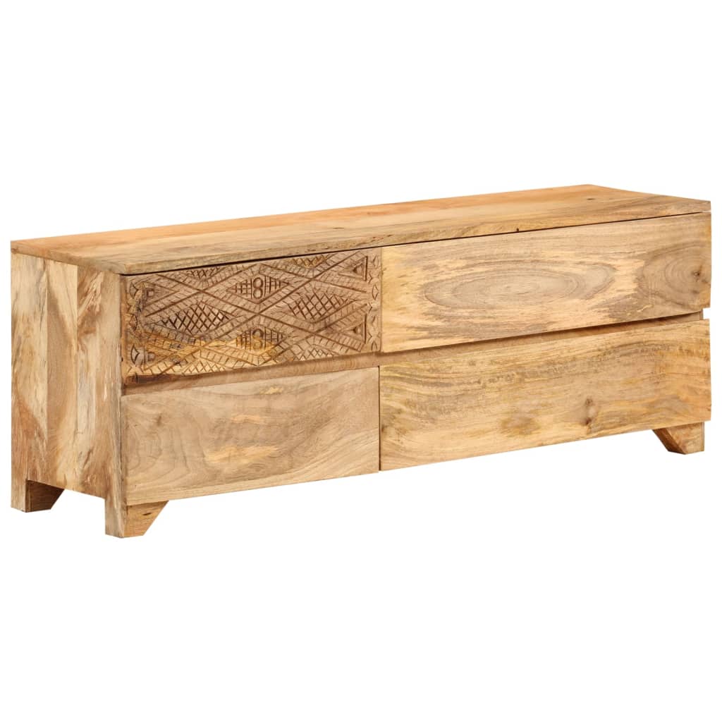 vidaXL Mueble para TV madera maciza de mango 110x30x40 cm
