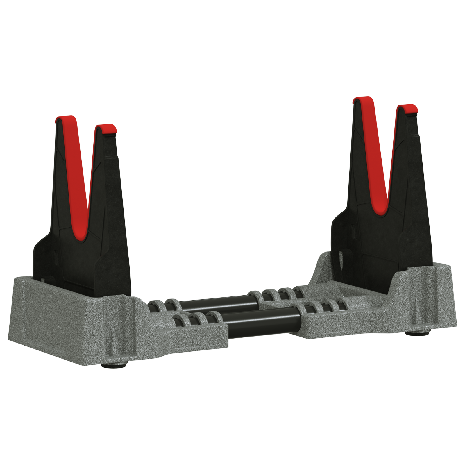 vidaXL Apoyo para tiro Gris 46 x 14 x 19.5 cm Plástico